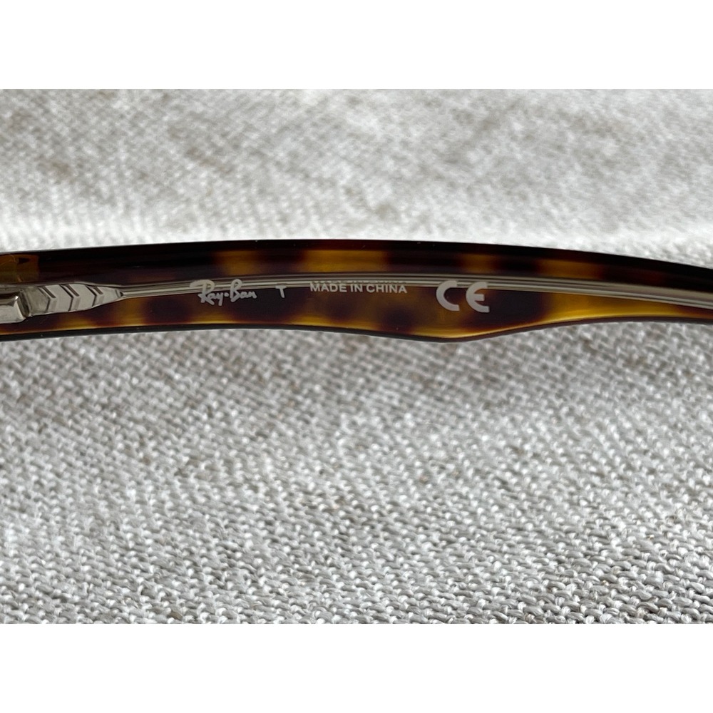Ray-Ban RB 5286 5082 Tortoise Havana Rectangular Eyeglasses Frames 51-18 135 - Picture 9 of 10